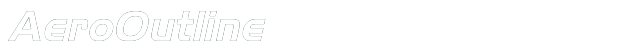 AeroOutline font download (truetype) preview image
