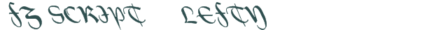 FZ SCRIPT 19 LEFTY font download (truetype) preview image