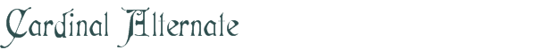 Cardinal Alternate font download (truetype) preview image