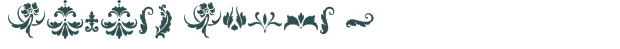 Damask Dings 1 font download (truetype) preview image