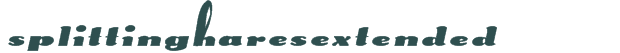 SplittingHaresExtended font download (truetype) preview image
