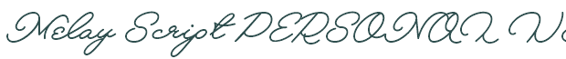 Font Preview Image for Melay Script PERSONAL USE