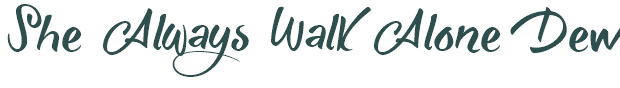 Font Preview Image for She Always Walk Alone Demo