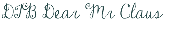Font Preview Image for DJB Dear Mr Claus