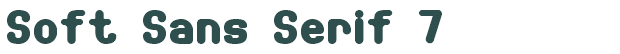 Font Preview Image for Soft Sans Serif 7