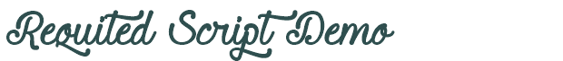 Font Preview Image for Requited Script Demo