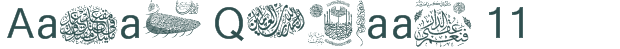 Font Preview Image for Aayat Quraan 11