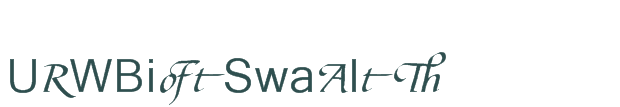 Font Preview Image for URWBiotSwaAltT