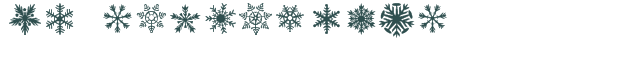 Font Preview Image for DH Snowflakes