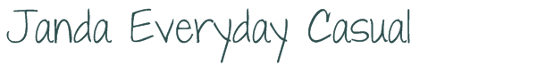 Font Preview Image for Janda Everyday Casual
