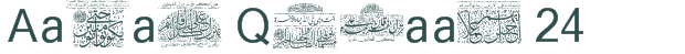 Font Preview Image for Aayat Quraan 24