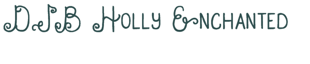 Font Preview Image for DJB Holly Enchanted