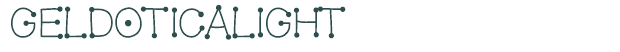 Font Preview Image for GelDoticaLight