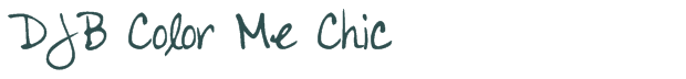 Font Preview Image for DJB Color Me Chic