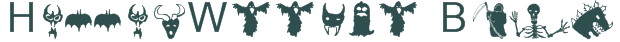 Font Preview Image for HollowWeenie Bats