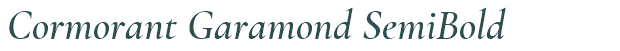 Font Preview Image for Cormorant Garamond SemiBold