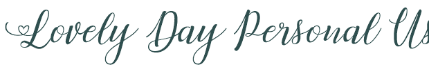 Font Preview Image for Lovely Day Personal Use