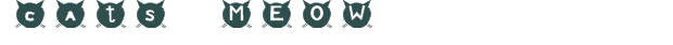 Font Preview Image for cats MEOW