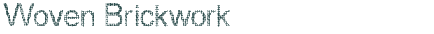 Font Preview Image for Woven Brickwork