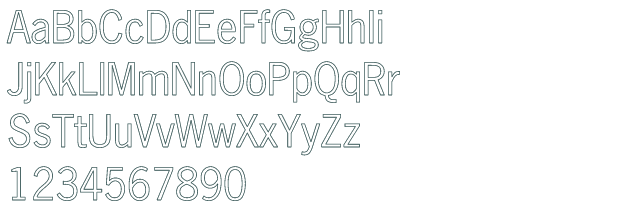 Free Download Font NewsGothic Hollow