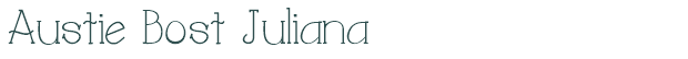 Font Preview Image for Austie Bost Juliana