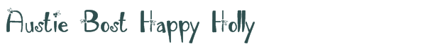 Font Preview Image for Austie Bost Happy Holly