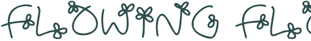 Font Preview Image for Flowing Flowers