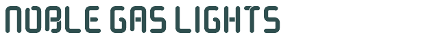 Font Preview Image for Noble Gas lights