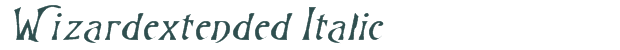 Font Preview Image for Wizardextended Italic