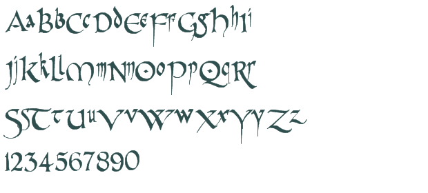 PR Celtic Narrow font download truetype preview image