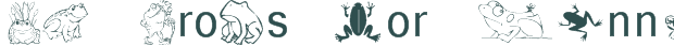 Font Preview Image for KR Frogs for Jennifer