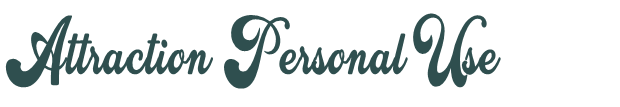 Font Preview Image for Attraction Personal Use