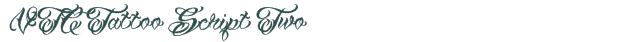 Font Preview Image for VTC Tattoo Script Two