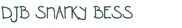 Font Preview Image for DJB SNARKY BESS