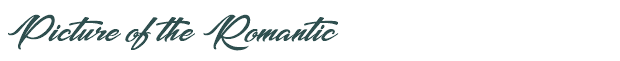 Font Preview Image for Picture of the Romantic