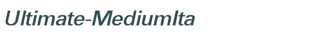 Font Preview Image for Ultimate-MediumIta