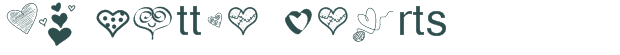 Font Preview Image for PW Little Hearts