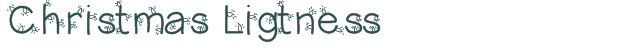 Font Preview Image for Christmas Ligtness