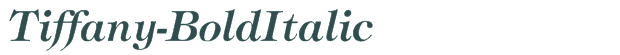 Font Preview Image for Tiffany-BoldItalic