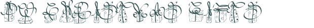 Font Preview Image for PW Christmas Gifts