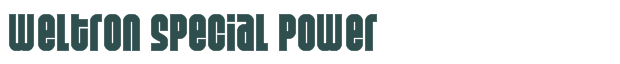 Font Preview Image for Weltron Special Power