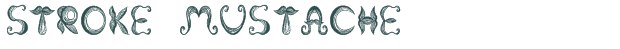 Font Preview Image for Stroke Mustache