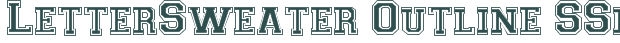 Font Preview Image for LetterSweater Outline SSi