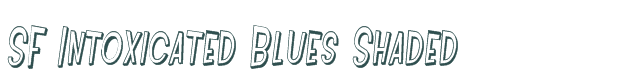 Font Preview Image for SF Intoxicated Blues Shaded