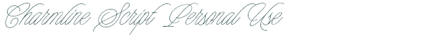 Font Preview Image for Charmline Script Personal Use