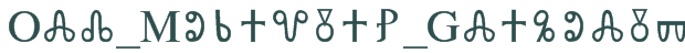 Font Preview Image for Old_Moravian_Glagolitic