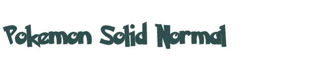 Font Preview Image for Pokemon Solid Normal