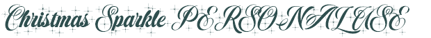 Font Preview Image for Christmas Sparkle PERSONAL USE