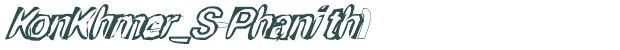 Font Preview Image for KonKhmer_S-Phanith1