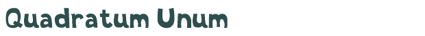 Font Preview Image for Quadratum Unum
